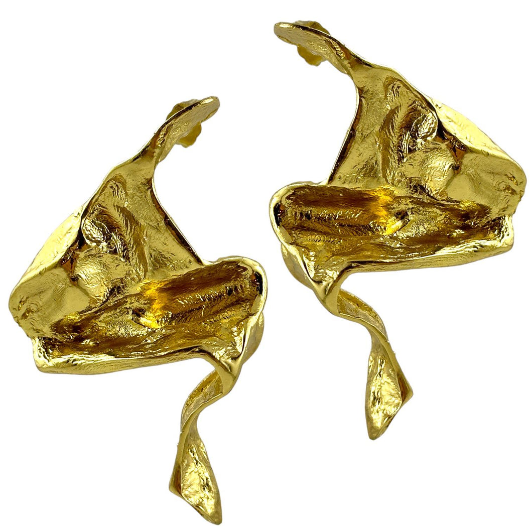 Orecchini in bronzo dorato